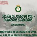 Sesión de juego de rol – Dungeons & Dragons