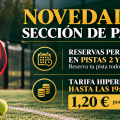 NUEVOS HORARIOS Y TARIFAS EN LA SECCIÓN DE PADEL A PARTIR DEL 2 DE NOVIEMBRE: